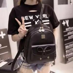 [라일리] Rly 여성 LD041 리본 레더 백팩 캐주얼가방 골드