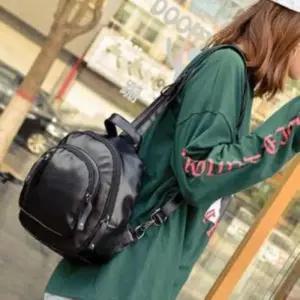 [라일리] Rly 백팩 매는 LD036 프론트포켓 세로지퍼 레더 뒤로 가방