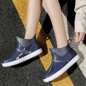 [오노마] ONM 숏 3컬러 레인 방수 부츠 장화 가벼운 PVC 장마 신발