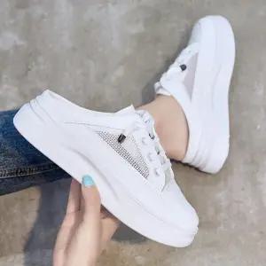 [오노마] ONM 여성 3CM 굽 키높이효과 메쉬 여름 뮬스니커즈 슬리퍼