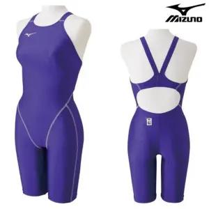 미즈노 여아동 선수용 반전신 수영복 5부 0W11712