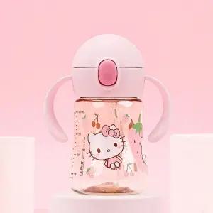 헬로키티 더보틀 우리아이첫 PPSU 양손빨대물통 돌아기물컵 분유컵연습 삶아서소독하는 물병