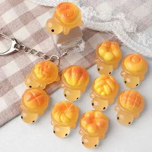 싼비즈 [6423-18]아크릴 키캡파츠 탑꾸재료 빵부기 행운거북이 16.5x24mm 랜덤발송 ,1개