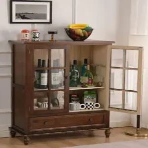 빈티지 엔틱 그릇장 홈카페장 주방수납 접시장