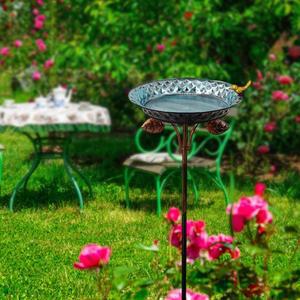 야외 새 목욕통, 5갈래 받침대, 다용도 신기한 정원 장식, 먹이통
