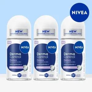 니베아 데오드란트 더마 컨트롤 리스토어 롤온 50ml 3개