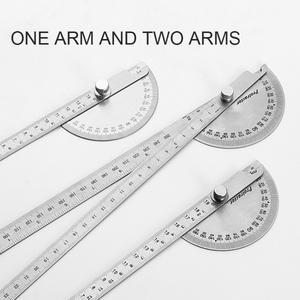 두꺼운 스테인리스 스틸 각도 게이지 측정용 각도기 대형 목수용