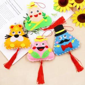 엘앤와이 단오절만들기 중국단오쫑즈만들기 중국어교구나라 중국쫑즈 만들기교구 돌봄교실만들기 1세트10