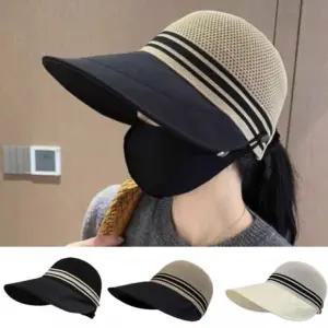 니트 보닛햇 여름모자 여성모자 여름모자 얼굴햇빛가리개 페이스커버 자외선차단효과 썬캡 골프