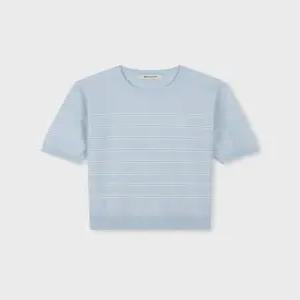 26S 여성 W FRESCA KNIT 스트라이프 반팔 티셔츠 2컬러(택1) [TWKU30663]