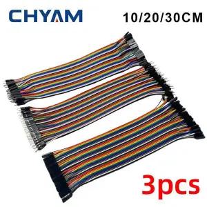 아두이노 DIY 키트용 점퍼 와이어 듀폰 케이블 수-수  암-암 10cm 20cm 30cm 40 핀