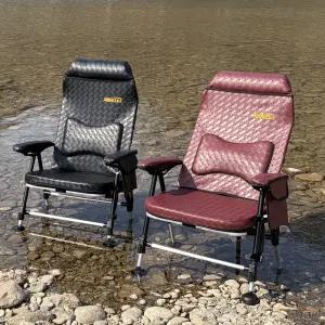 [미라클스토리] 고급와이드의자 / 블랙 브라운 / 민물낚시의자