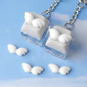 싼비즈 [6425-25]아크릴 키캡파츠 탑꾸재료 천사날개 19x7.8mm ,1개