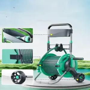 카트 이동식 릴 고압 바퀴 80m 줄정리 베란다 호스 분무기 호수감기 수도관