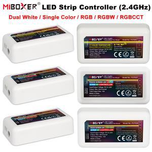 Miboxer FUT035 FUT036 FUT037 FUT038 FUT039 RGB 단색 라이트 테이프 조광기 LED RGBW 컨트롤러 스트립 CCT 용 4GHz