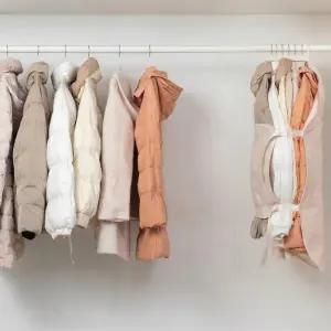 공간절약 옷걸이 압축팩 옷장 압축패드 패딩 아우터