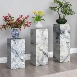 선반 거실 화분 거치대 철제 실내 대리석 식물 진열대