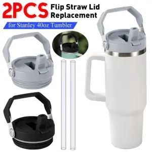 스탠리용 텀블러 플립 빨대 뚜껑 교체 핸들 스플래시 유출 방지 커버 40oz 컵 액세서리
