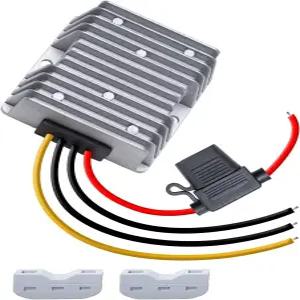 DC 하우스 48V 36V 24V 2V 20A 벅 컨버터 240W 스텝 다운 카트 및 RV용 퓨즈가 방수 전압 조절 변압기