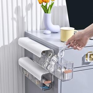 케이블 정리함 데스크탑 관리 박스 뚜껑 포함 사무실 가정 책상용 6칸 파워 코드