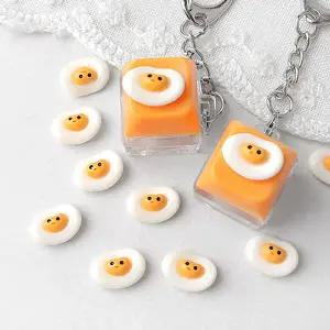 싼비즈 [6424-07]아크릴 키캡파츠 탑꾸재료 계란후라이 14x10mm ,1개