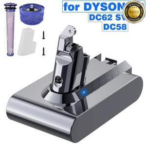 다이슨 호환용 V6 배터리 진공 청소기 DC58DC59DC61DC62650770880SV03SV04SV05SV06SV07SV09용 21.6V 6000mA