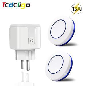 433 Mhz 무선 원격 제어 AC220V 15A EV1527 코드 스마트 소켓 전기 플러그 콘센트 라이트 램프 홈