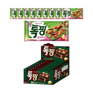 오리온 톡핑 말차블라썸 43g, 10입, 1개+톡핑 헤이즐넛 그래놀라 43g, 10입, 1개