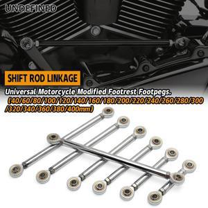 40mm-400mm(로드만 해당) 유니버설 모터사이클 M6 좌우측 나사형 시프트 로드 링크 하를리 야마하 가와사키