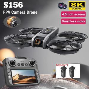 S156 드론 전문가용 4K HD 듀얼 ESC 카메라 FPV WIFI RC 브러시리스 모터 광학 흐름 포지셔닝 쿼드콥터