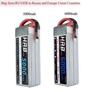 HRB RC Lipo 6S 배터리 원격 제어 자동차 쿼드콥터 헬리콥터 멀티콥터 드론용 22.2V 5000mAh 50C 최대 100C