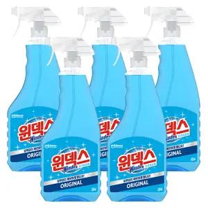 윈덱스 유리세정제 500ml x 5개 본품 리필 창문 유리 거울 닦기 광택 청소 세제