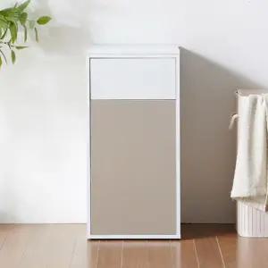 실용적인 대형 플랩도어 휴지통 수납장 공간절약 주방인테리어 깔끔정리 홈스타일링