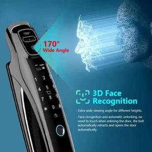 와이파이 알렉사 투야 앱 알루미늄 합금 소재 지문 비밀번호 스마트 도어락 카메라 탑재 스마트 도어락