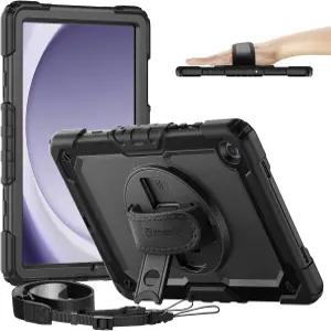 삼성 갤럭시 탭 A11 플러스 A9 11인치 화면 보호기 포함 헤비 듀티 전신 보호 회전 스탠드/핸들 및 어깨