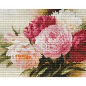하모니아트 보석십자수 40x50 모란1