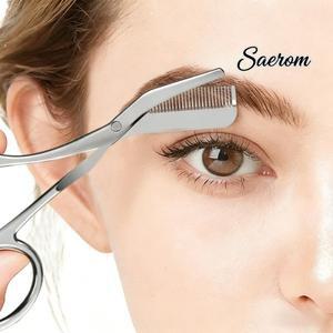 스테인리스 스틸 눈썹 가위와 빗 핀셋 메이크업 정리 칼 헤어 리무버 쉐이버 도구