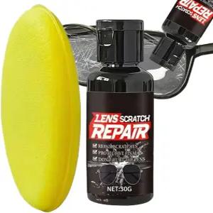 안경 스크래치 제거기 - 30g 액체 수리 왁스 밸런스가 있는 선글라스 폴리싱 크림 그립이 렌즈 클리닝
