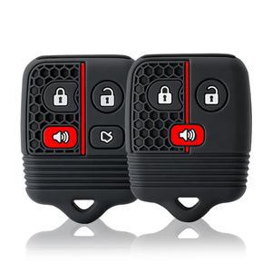 3/4 버튼 실리콘 자동차 리모컨 키 케이스 포드 호환 포커스 컴플리트 이스케이프 머스탱 익스플로러 링컨