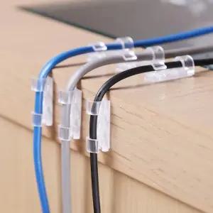 간편부착 케이블 선정리 전선 홀더 클립 20P RD-10257 단선방지 전선정리