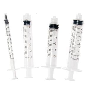 플라스틱 주사기 크기 1ml2.5ml(3ml)5ml10ml 20ml 바늘없이 사용 산업 주입 비 멸균