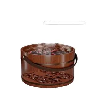 원목 족욕통 가정용 발마사지 편백나무 사우나 이동식