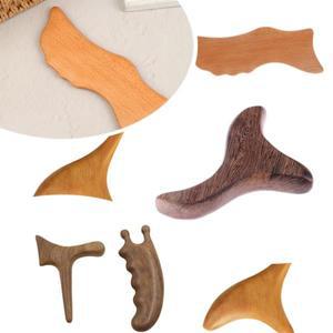 목재 트리거 포인트 마사지 Gua Sha 도구 전문 림프 배수