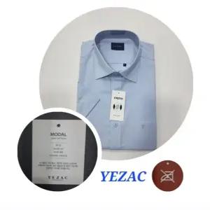 [예작]구김적은 모달 혼방 일반핏 드레스 남방셔츠 카라배색 여름반팔셔츠 YJEM206BL_
