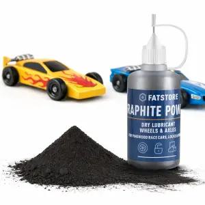파인우드 자동차 더비 레이싱용 흑연 분말 정밀 팁 노즐 액슬 및 휠 윤활제가 포함된 1.2온스 건식 오일이