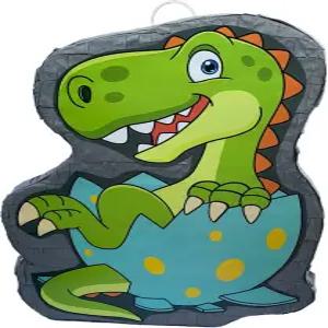 알에서 부화한 공룡 티렉스 피나타 - 대량 사탕 채우기 유출 디노 파티 장식 생일 용품 동물 테마 이벤트