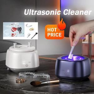 컴팩트 초음파 다기능 48KHz 고주파 메이크업 마우스가드용 브러쉬 보석 교정기