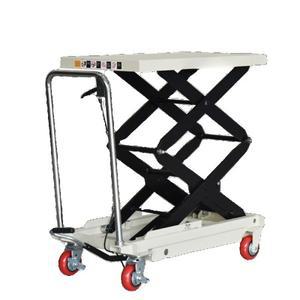 수동 플랫폼 트럭 이동식 유압 트롤리 소형 적재 및 하역 리프트 호이스트 크레인