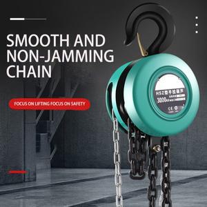 소형 수동 리프팅 호이스트, 가정용 역방향 체인 중량 작업용 후크 폴, 창고 건물 자동차용