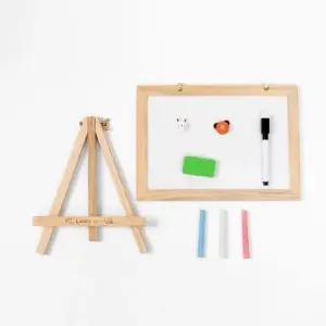 미니화이트보드 이시아르 미니 원목 양면칠판 소형 화이트보드